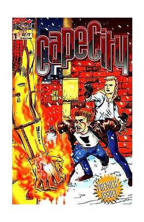 Cape City 1 published by Dimension X with cover art by Chuck Spratlin