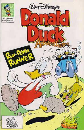 Donald Duck Adventures (Disney) 10 published by Disney with cover art by William Van Horn