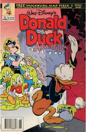 Donald Duck Adventures (Disney) 25 (Newsstand) published by Disney with cover art by Stephen DeStefano