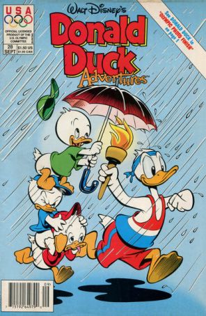Donald Duck Adventures (Disney) 28 (Newsstand) published by Disney with cover art by Jim Franzen