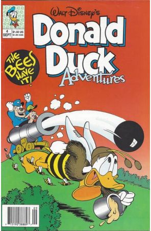 Donald Duck Adventures (Disney) 4 (Newsstand) published by Disney with cover art by William Van Horn