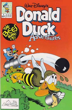 Donald Duck Adventures (Disney) 4 published by Disney with cover art by William Van Horn