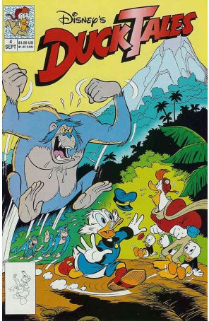 DuckTales (Disney's) 4 published by Disney with cover art by Cosme Quartieri