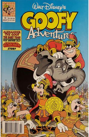 Goofy Adventures 14 (Newsstand) published by Disney with cover art by Keith Tucker