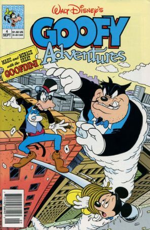 Goofy Adventures 4 (Newsstand) published by Disney with cover art by Rick Hoover