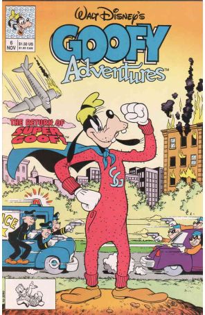 Goofy Adventures 6 published by Disney with cover art by Rick Hoover