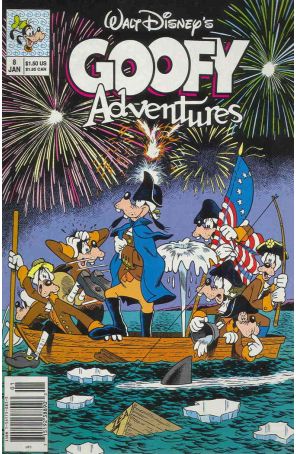 Goofy Adventures 8 (Newsstand) published by Disney with cover art by Rick Hoover