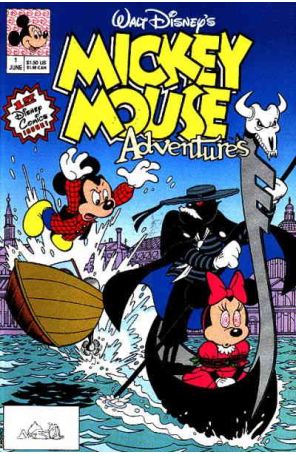 Mickey Mouse Adventures 1 published by Disney with cover art by Todd Kurosawa