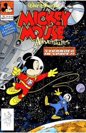 Mickey Mouse Adventures 16 published by Disney with cover art by Jim Mitchell