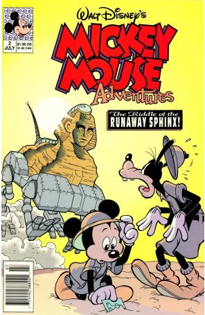 Mickey Mouse Adventures 2 (Newsstand) published by Disney with cover art by Todd Kurosawa