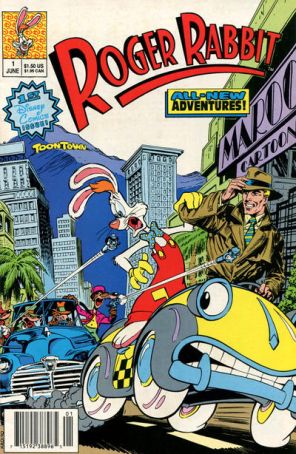 Roger Rabbit 1 (Newsstand) published by Disney with cover art by Rick Hoberg