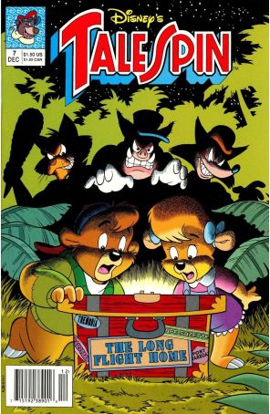 Tale Spin 7 (Newsstand) published by Disney with cover art by Rick Hoover