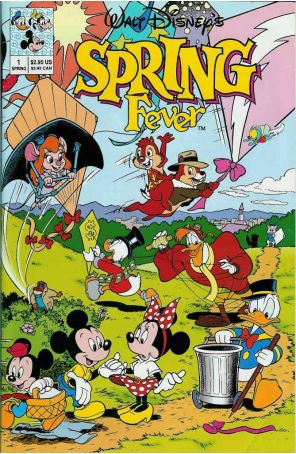 Walt Disney's Spring Fever 1 published by Disney with cover art by Rick Hoover