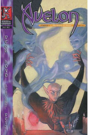 Avelon 7 published by Kenzer with cover art by Ricardo Boronat