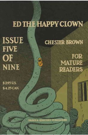 Ed the Happy Clown 5 published by Drawn and Quarterly with cover art by Chester Brown