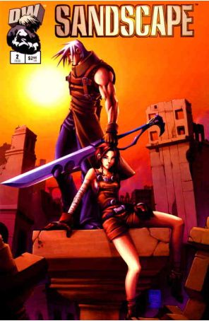 Sandscape 2 published by Dreamwave with cover art by Lou Kank