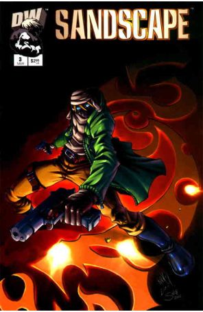 Sandscape 3 published by Dreamwave with cover art by Lou Kang, Erik Sander, and Stuart Ng