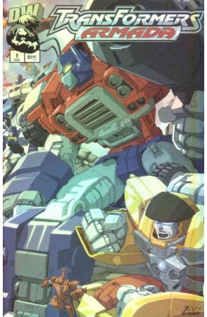 Transformers: Armada 1A published by Dreamwave with cover art by Don Figueroa