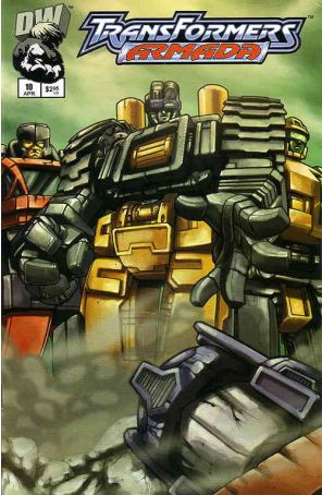 Transformers: Armada 10 published by Dreamwave with cover art by Guido Guidi