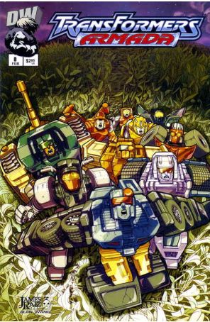 Transformers: Armada 8 published by Dreamwave with cover art by James Raiz