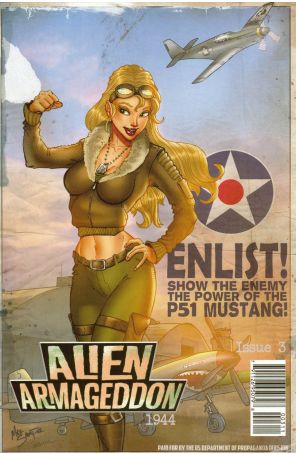 Alien Armageddon: 1944 3A published by Dren with cover art by Mike Shampine