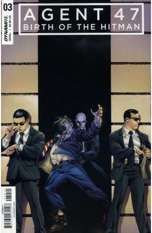 Agent 47: Birth of the Hitman 3A published by Dynamite with cover art by Jonathan Lau
