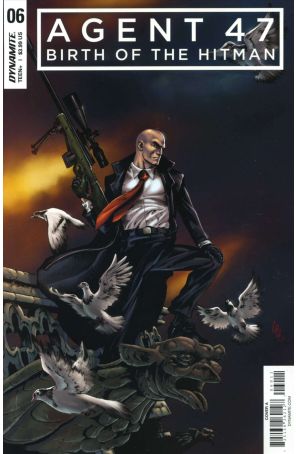 Agent 47: Birth of the Hitman 6A published by Dynamite with cover art by Jonathan Lau