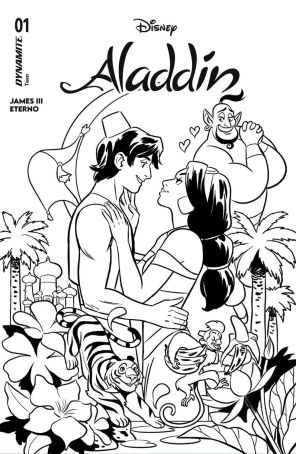 Aladdin (Dynamite) 1I published by Dynamite with cover art by Natacha Bustos