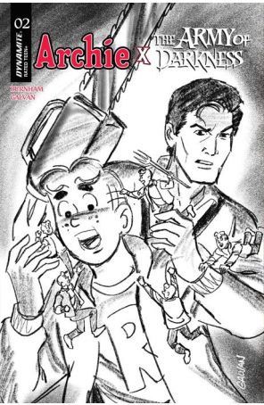 Archie X Army of Darkness 2G published by Dynamite with cover art by Bill Galvan