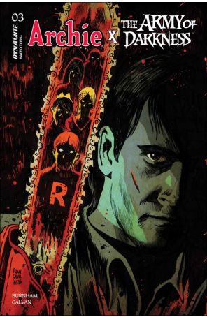 Archie X The Army of Darkness 3A published by Dynamite with cover art by Francisco Francavilla