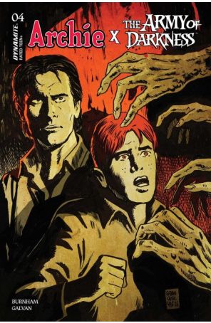 Archie X The Army of Darkness 4A published by Dynamite with cover art by Bill Galvan