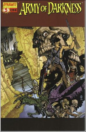 Army of Darkness (Dynamite) 5A published by Dynamite with cover art by Nick Bradshaw