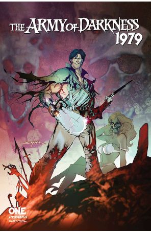 Army of Darkness: 1979 1D published by Dynamite with cover art by Stuart Sayger