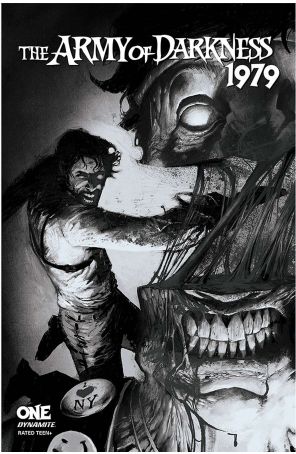 Army of Darkness: 1979 1I published by Dynamite with cover art by Jason Shawn Alexander