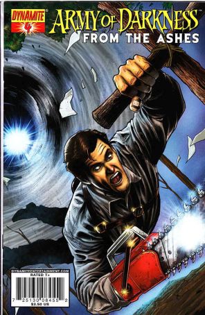 Army of Darkness: From the Ashes 4B published by Dynamite with cover art by Arthur Suydam