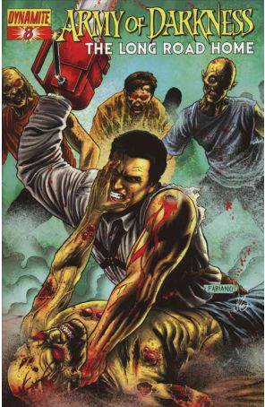 Army of Darkness: The Long Road Home 8A published by Dynamite with cover art by Fabiano Neves
