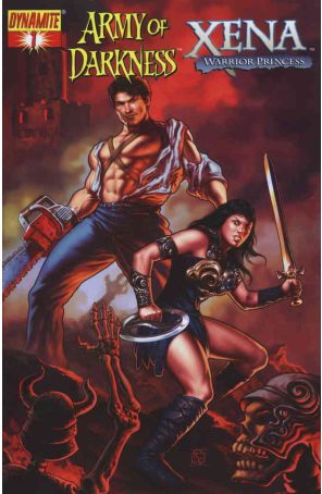 Army of Darkness/Xena 1A published by Dynamite with cover art by Udon Studios
