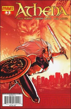 Athena (Dynamite) 3A published by Dynamite with cover art by Paul Renaud
