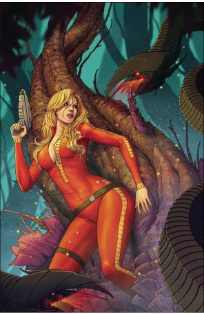 Barbarella (Dynamite, 2nd Series) 6Q published by Dynamite with cover art by Madibek Musabekov