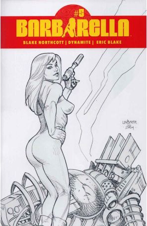 Barbarella (Vol. 4) 5G published by Dynamite with cover art by Joseph Michael Linsner