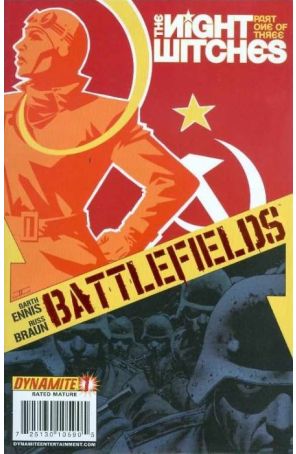 Battlefields: The Night Witches 1D published by Dynamite with cover art by John Cassaday