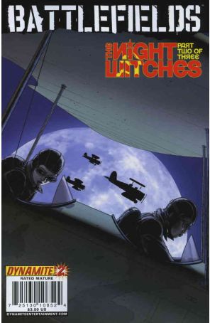 Battlefields: The Night Witches 2 published by Dynamite with cover art by John Cassaday