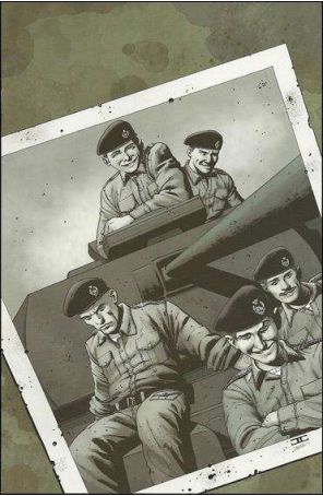 Battlefields: The Tankies 1C published by Dynamite with cover art by John Cassaday