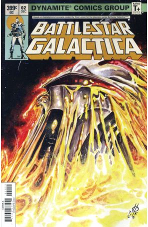 Battlestar Galactica (Classic, 4th Series) 2A published by Dynamite with cover art by Marco Rudy