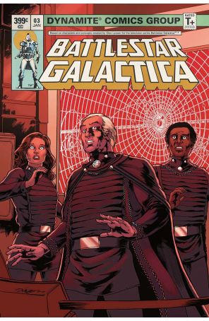 Battlestar Galactica (Classic, 4th Series) 3B published by Dynamite with cover art by Daniel Hdr