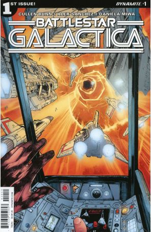 Battlestar Galactica (Classic, Vol. 3) 1A published by Dynamite with cover art by Alex Sanchez