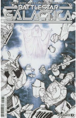 Battlestar Galactica (Classic, Vol. 3) 2C published by Dynamite with cover art by Alex Sanchez