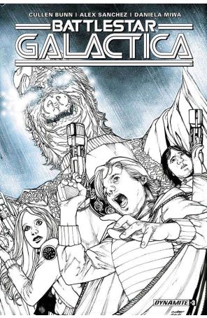 Battlestar Galactica (Classic, Vol. 3) 3D published by Dynamite with cover art by Alex Sanchez