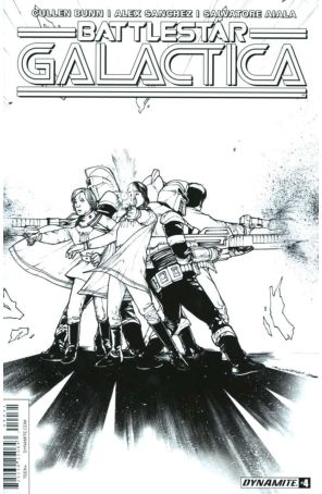 Battlestar Galactica (Classic, Vol. 3) 4C published by Dynamite with cover art by Alex Sanchez