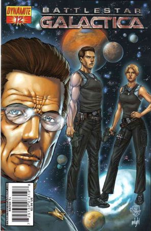 Battlestar Galactica (Dynamite) 12C published by Dynamite with cover art by Joe Prado